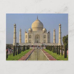 Taj Mahal, een mausoleum gelegen in Agra, India, 2 Briefkaart