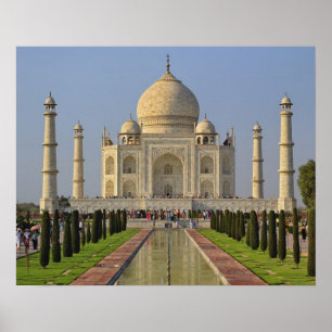 Taj Mahal, een mausoleum gelegen in Agra, India, 2 Poster