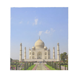 Taj Mahal, een mausoleum gelegen in Agra, India, Notitieblok