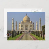 Taj Mahal, een mausoleum in Agra, India, 2 Briefkaart (Voorkant / Achterkant)