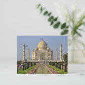 Taj Mahal, een mausoleum in Agra, India, 2 Briefkaart (Staand voorkant)