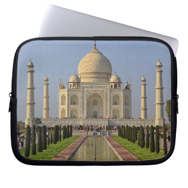 Taj Mahal, een mausoleum in Agra, India, 2 Laptop Sleeve (Voorkant)