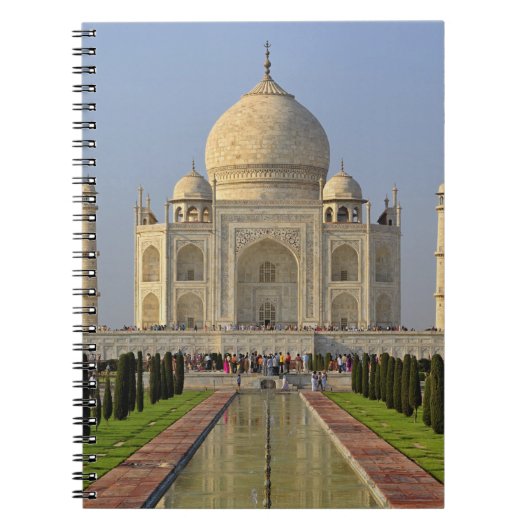Taj Mahal, een mausoleum in Agra, India, 2 Notitieboek (Voorkant)