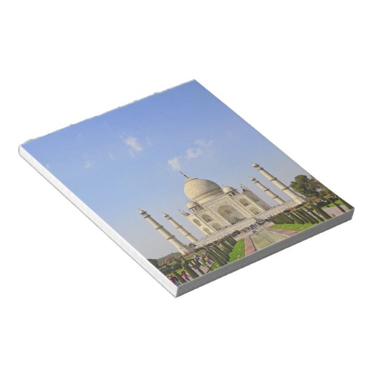 Taj Mahal, een mausoleum in Agra, India, Notitieblok (Schuin)