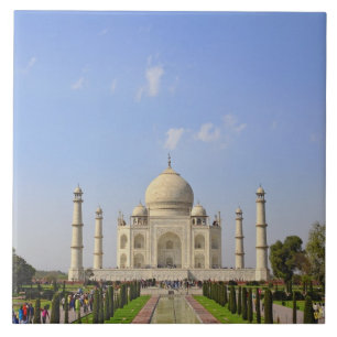 Taj Mahal, een mausoleum in Agra, India, Tegeltje