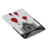 Taj Mahal en Red Hot Air-ballonnen Magneet (Rechterzijde)