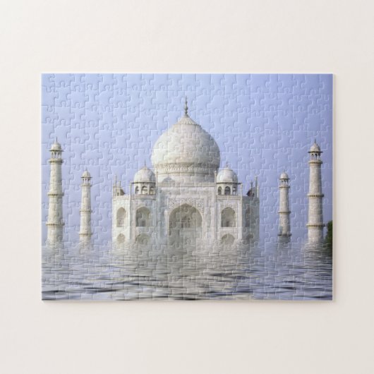 Taj-Mahal en Water legpuzzel (Horizontaal)