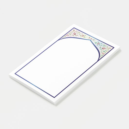 Taj Mahal Floral Post-it® Notes (Schuin)