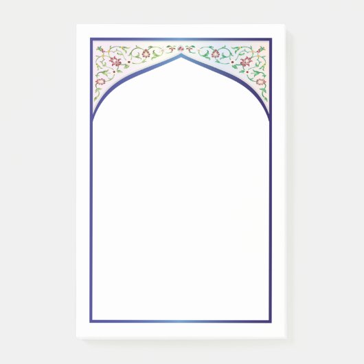 Taj Mahal Floral Post-it® Notes (Voorkant)