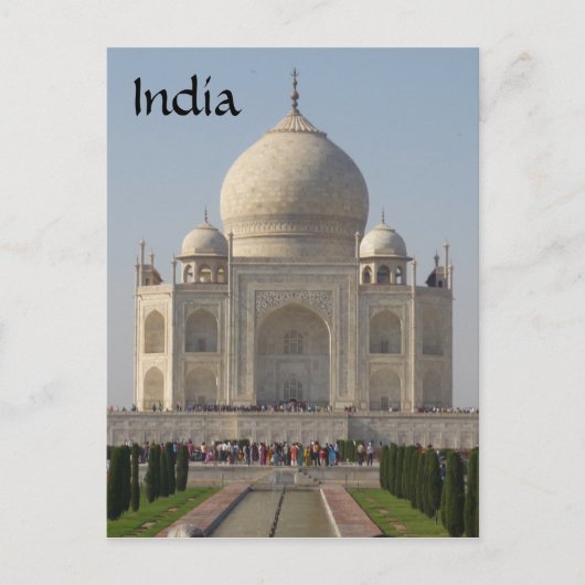 taj mahal front briefkaart (Voorkant)