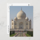 taj mahal front white briefkaart (Voorkant / Achterkant)
