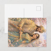 Taj Mahal Frühlingszauber Briefkaart (Voorkant / Achterkant)