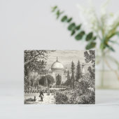 Taj Mahal Garden Agra India Heritage Briefkaart (Staand voorkant)