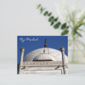 taj mahal gedomineerd briefkaart (Staand voorkant)