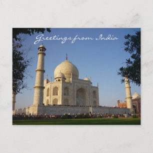 taj mahal groetings briefkaart