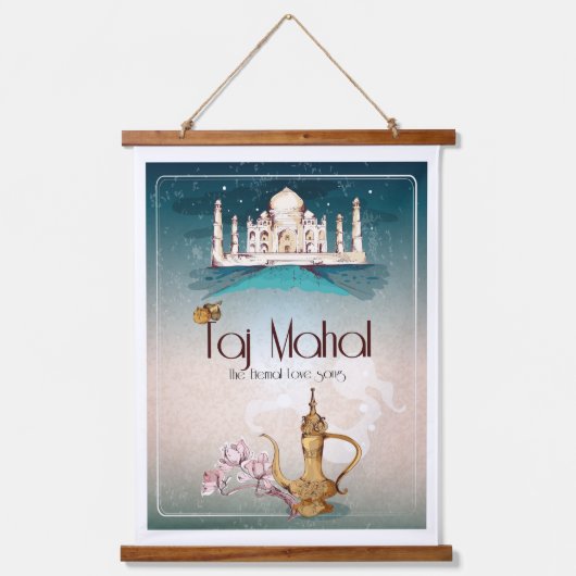 Taj Mahal Hangend Wandkleed (Voorkant)