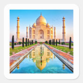 TAJ MAHAL high definition Vierkante Sticker (Voorkant)