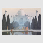 Taj Mahal, Hiroshi Yoshida, Woodcut Tissuepapier (Voorkant)
