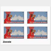 Taj Mahal Hotel (Bombay India) Rechthoekige Sticker (Vel)