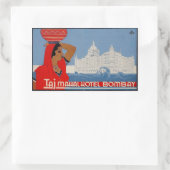 Taj Mahal Hotel (Bombay India) Rechthoekige Sticker (Tas)