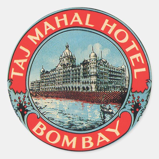 Taj Mahal Hotel Bombay Stickers (Voorkant)
