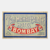 Taj Mahal Hotel Rechthoekige Sticker (Voorkant)