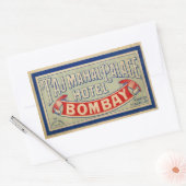 Taj Mahal Hotel Rechthoekige Sticker (Envelop)