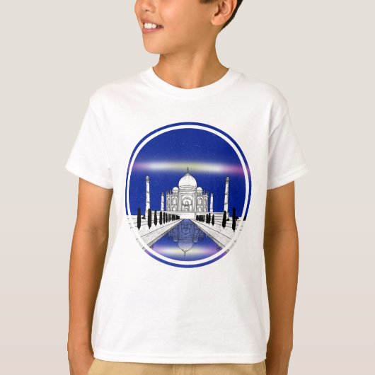 Taj Mahal illustratie T-shirt (Voorkant)