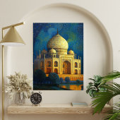 Taj Mahal - Impressionistische AI Art Poste Poster