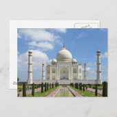 Taj Mahal in Agra India 7 Wereldwonderen Briefkaart (Voorkant / Achterkant)