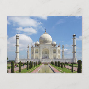 Taj Mahal in Agra India 7 Wereldwonderen Briefkaart
