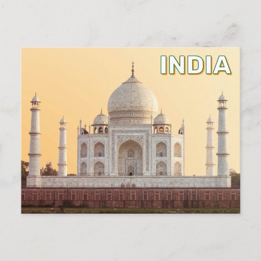 Taj Mahal in Agra, India Briefkaart (Voorkant)