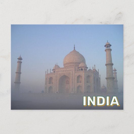 Taj Mahal in Agra, India Briefkaart (Voorkant)