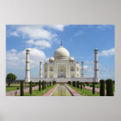 Taj Mahal in Agra India Poster (Voorkant)