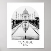 Taj Mahal India Arch Fotoprint Poster (Voorkant)