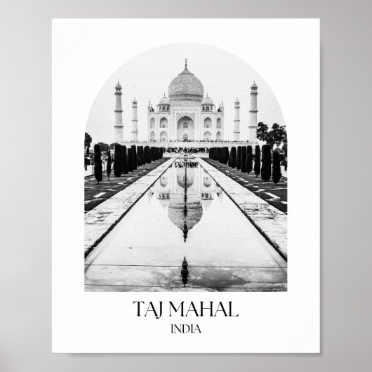 Taj Mahal India Arch Fotoprint Poster (Voorkant)