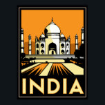taj mahal india art deco retro vintage poster<br><div class="desc"></div>