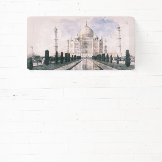 Taj Mahal India Banner – Elegante Indiase Kunst (Insitu)