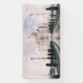 Taj Mahal India Banner – Elegante Indiase Kunst (Verticaal)