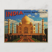 Taj Mahal India Briefkaart (Voorkant)