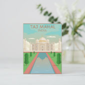Taj Mahal, India Briefkaart (Staand voorkant)