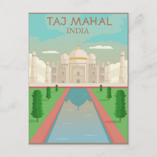 Taj Mahal, India Briefkaart