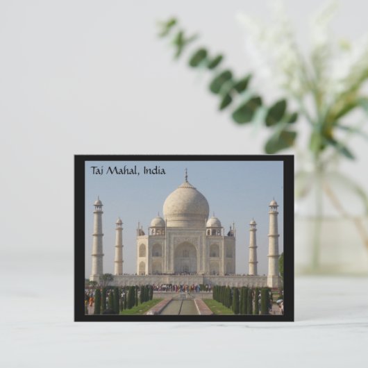 taj mahal india briefkaart (Staand voorkant)