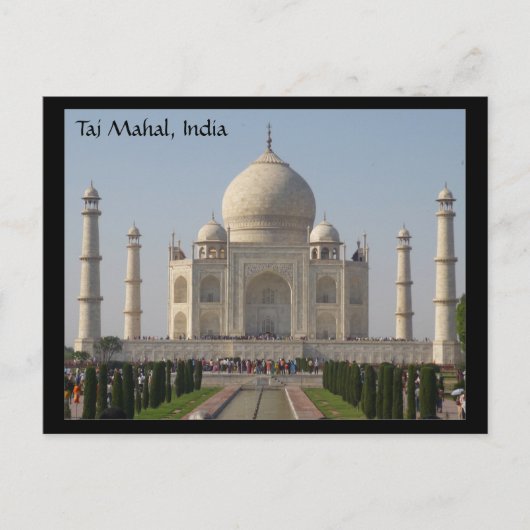 taj mahal india briefkaart (Voorkant)