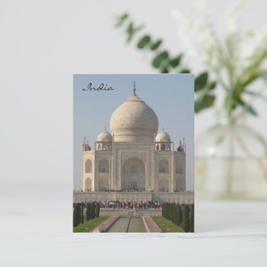 taj mahal india briefkaart (Staand voorkant)
