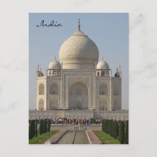taj mahal india briefkaart (Voorkant)