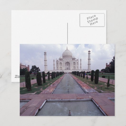 Taj Mahal India Briefkaart (Voorkant / Achterkant)