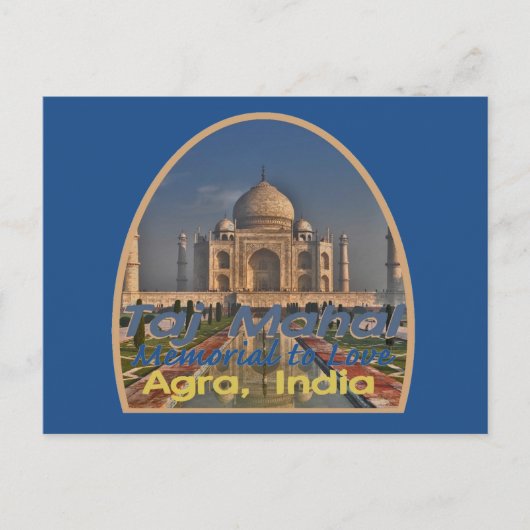 TAJ MAHAL India Briefkaart (Voorkant)