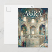 Taj Mahal India Briefkaart (Voorkant / Achterkant)