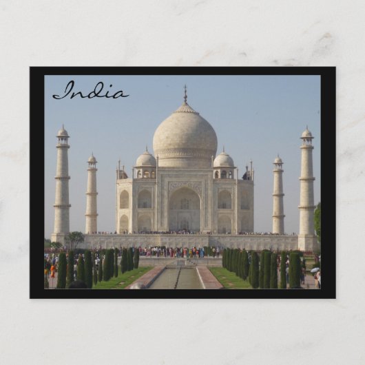 taj mahal india briefkaart (Voorkant)